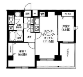 ルフレプレミアム芝公園 10階 間取り図