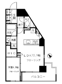 パークリュクス渋谷北参道mono 4階 間取り図