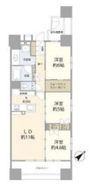 イニシア築地 6階 間取り図