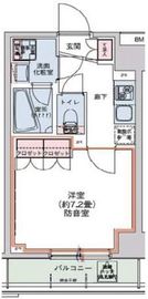 HTアジール芝浦 402 間取り図