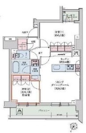 HTアジール芝浦 1003 間取り図