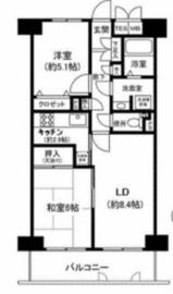 月島ホームズ 6階 間取り図