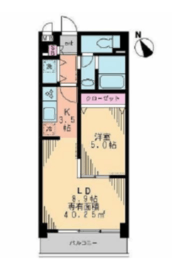 リヴェール三軒茶屋 403 間取り図