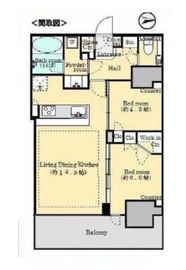 ルミナリータワー池袋 26階 間取り図