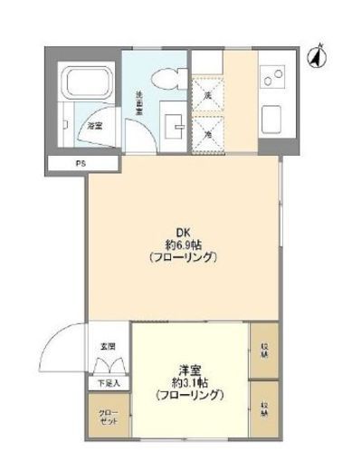 プラティーヌシャトー白金台 002 間取り図