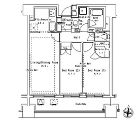 パークアクシス御茶ノ水ステージ 1113 間取り図