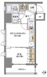 ライオンズ浅草橋ミレス 8階 間取り図