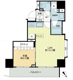 ガーラ・レジデンス文京白山 2階 間取り図