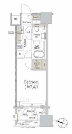 パークホームズ千代田淡路町 7階 間取り図