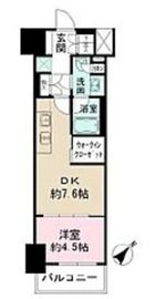 ザ・パークワンズ渋谷本町 8階 間取り図