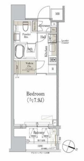 パークホームズ千代田淡路町 7階 間取り図