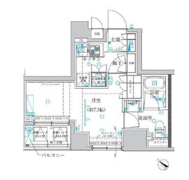 クレイシア日本橋水天宮前 501 間取り図