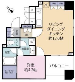 クレイシア日本橋水天宮前 802 間取り図