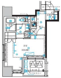 クレイシア日本橋水天宮前 303 間取り図