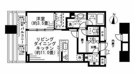 ワールドシティタワーズ アクアタワー 4階 間取り図