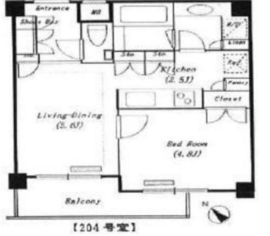 キスト原宿 2階 間取り図