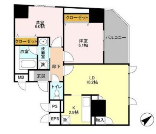 フォレンツタワー文京千石 307 間取り図