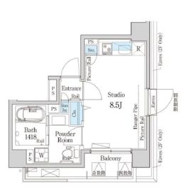 デュオフラッツ東中野 301 間取り図