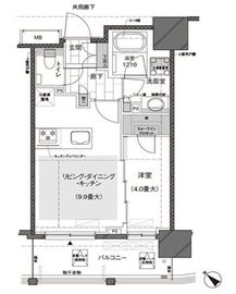 ルジェンテ武蔵小山 5階 間取り図