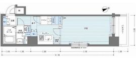 レジディア銀座東 508 間取り図