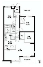 カスタリア北沢 202 間取り図
