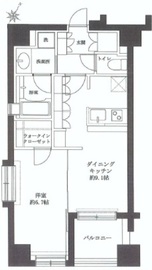 デュオ・スカーラ西麻布タワーウエスト 11階 間取り図