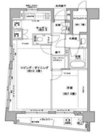 クレジデンス日本橋浜町 401 間取り図