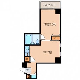 レジディア日本橋人形町 504 間取り図