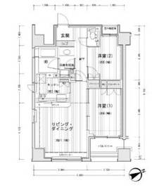 ドゥーエ銀座イースト2 501 間取り図