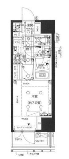 ピアース南麻布 6階 間取り図