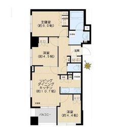 ディアナコート千石丸山町 4階 間取り図