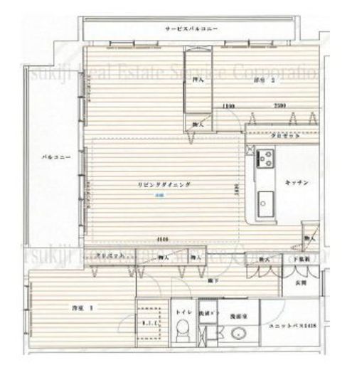 クレストフォルム銀座東 4階 間取り図