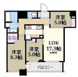 ウェリスシティ大森タワー 15階 間取り図