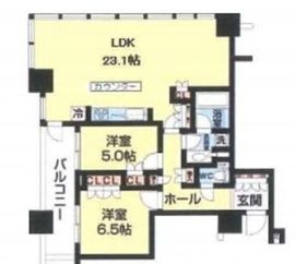 ウェリスシティ大森タワー 20階 間取り図