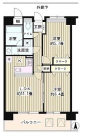 ザ・ホームズ青葉台 8階 間取り図