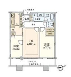 芝浦アイランド グローヴタワー 3階 間取り図