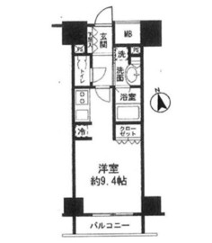 コンフォリア新宿御苑2 403 間取り図