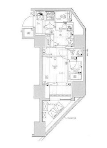 プレミアムキューブジー渋谷神南 7階 間取り図
