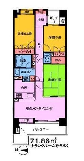クリオレジダンス東京 1階 間取り図