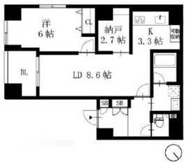 リヴシティ門前仲町 3階 間取り図