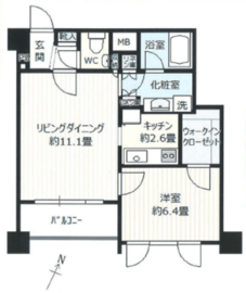 ブラディア日本橋水天宮 7階 間取り図