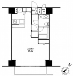 Roppongi Residences 1202 間取り図