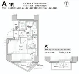 シーフォルム戸越公園 6階 間取り図