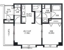 トゥールロワイヤル神宮前 2階 間取り図