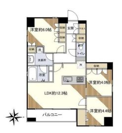 グリーンパーク千代田司町 12階 間取り図