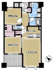 プラウド東京八丁堀 12階 間取り図