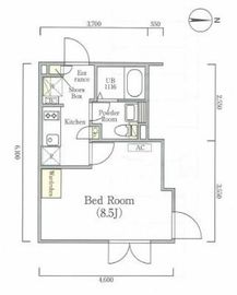 ラピス南麻布 201 間取り図