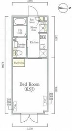 ラピス南麻布 203 間取り図
