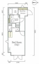 ラピス南麻布 206 間取り図