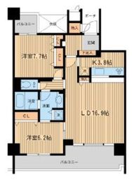 ガーデン文京白山 203 間取り図